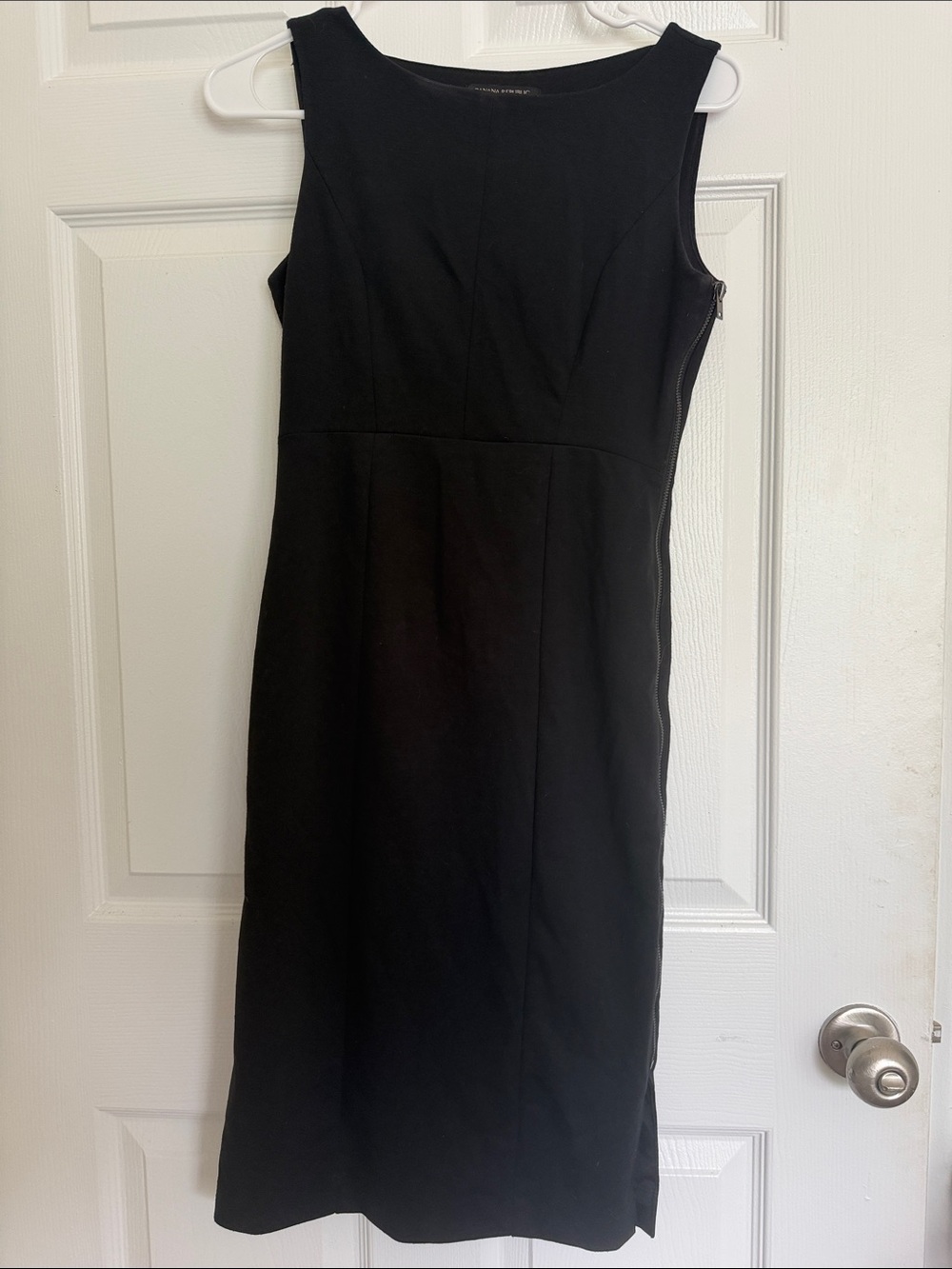 Banana Republic Black Midi Sheath Dress